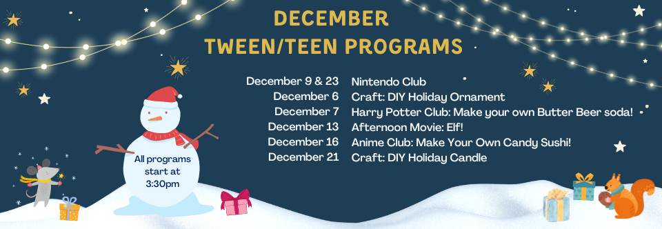 Teen Events In December